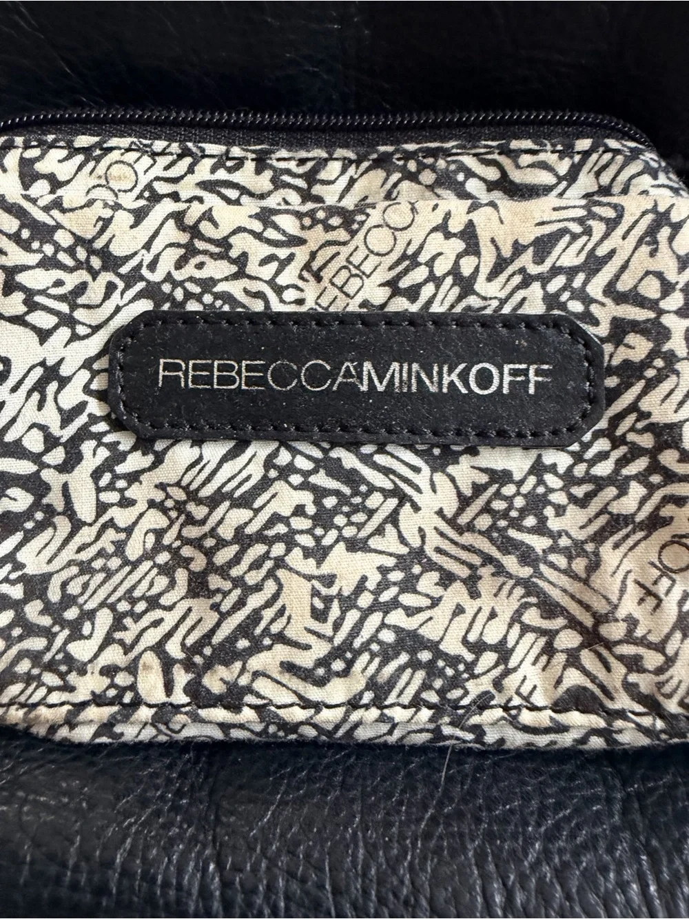 Rebecca Minkoff Quilted Leather Satchel Crossbody Black Gold Hardware Handle Bag